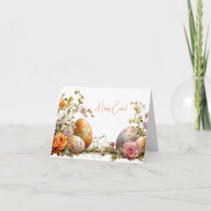Påskägg för söt Watercolor Helgdag-kort Kort