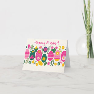 Påskägg för söt Watercolor Helgdag-kort Kort
