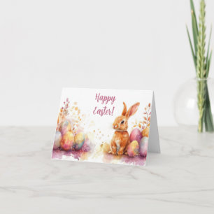 Påskägg för söt Watercolor Helgdag-kort Kort