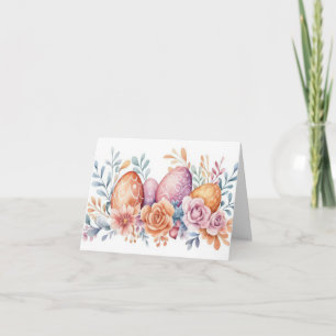 Påskägg för söt Watercolor Helgdag-kort Kort