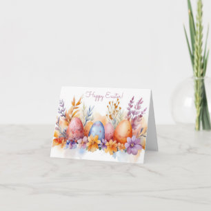 Påskägg för söt Watercolor Helgdag-kort Kort