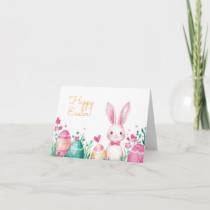 Påskägg för söt Watercolor Helgdag-kort Kort
