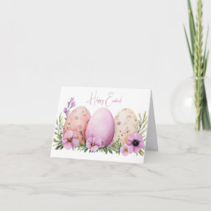 Påskägg för söt Watercolor Helgdag-kort Kort