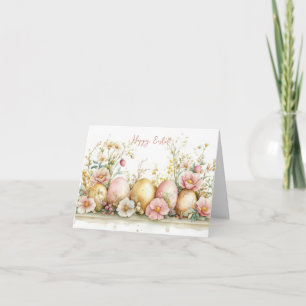 Påskägg för söt Watercolor Helgdag-kort Kort