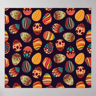 Påskägg: Frestiv, sömlös design. Poster