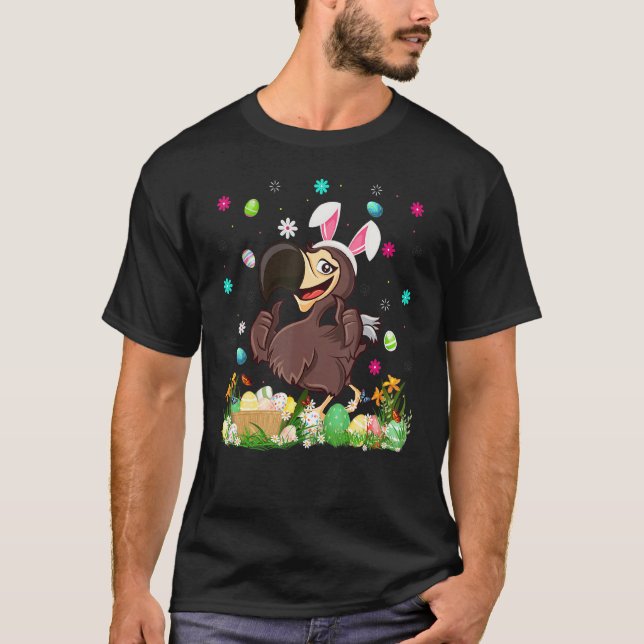 Påskägg Funny Dodo Bird Påsk Söndag T Shirt (Framsida)