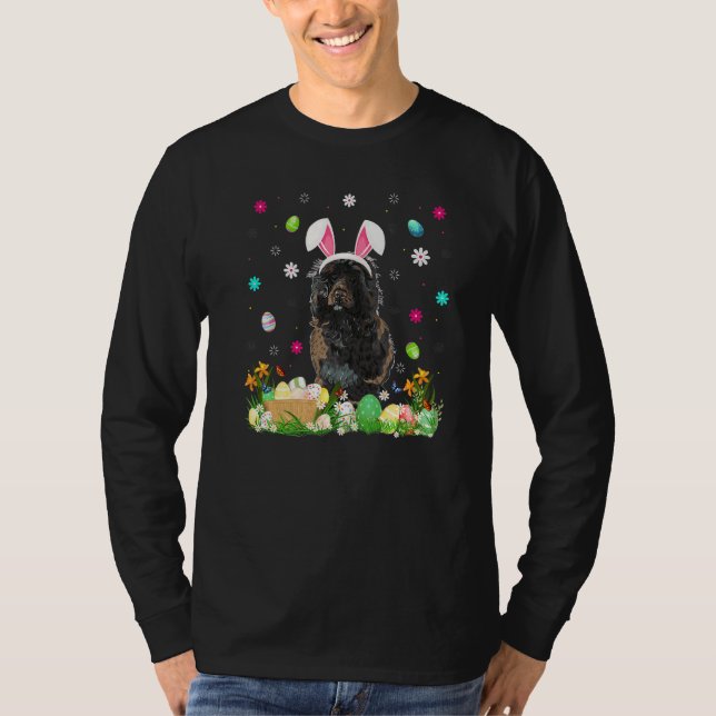 Påskägg Funny Portugisisk Vatten Hund Påsk Sund T Shirt (Framsida)