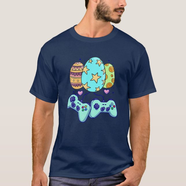 Påskägg Games Controller - Spelare Kärlek Påsk T Shirt (Framsida)