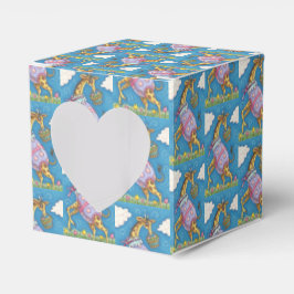 PÅSKÄGG GIRAFFE & TULIPS HEART FAVOR BOX Repetera Presentaskar
