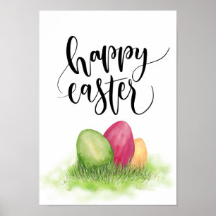 Påskägg Glad påsk poster