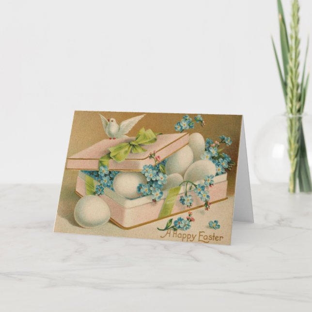 Påskägg Glöm mig inte att ge upp Helgkort (Framsida)