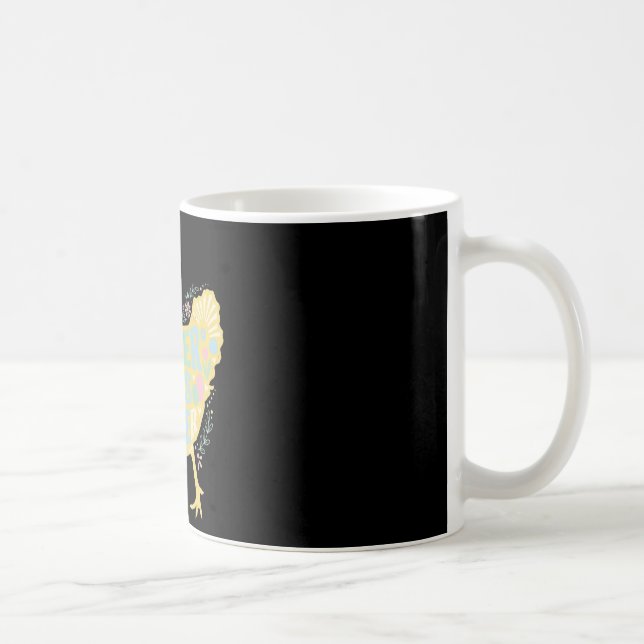 Påskägg handlare Loral Kyckling Höna Kokett Båge P Kaffemugg (Höger)