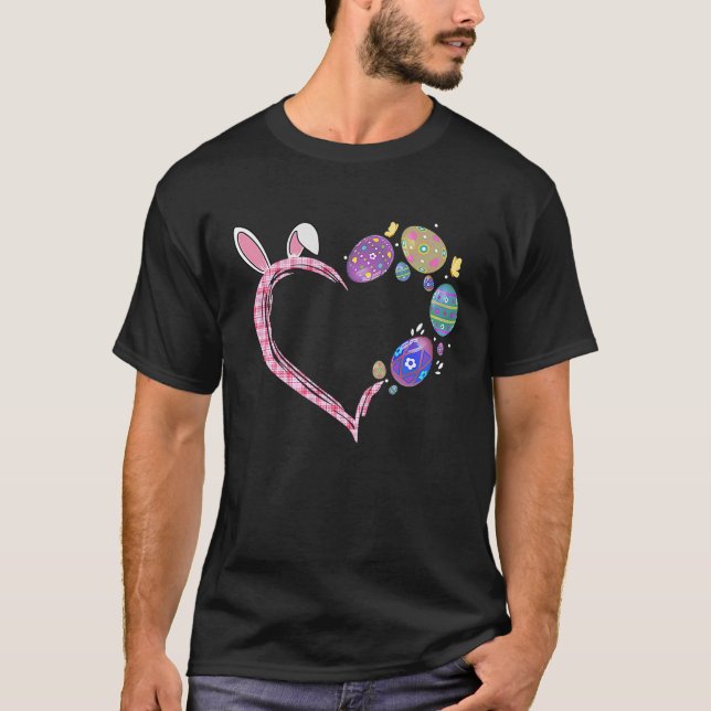 Påskägg Heart Bunny Rabbit Påsk Day Women G T Shirt (Framsida)