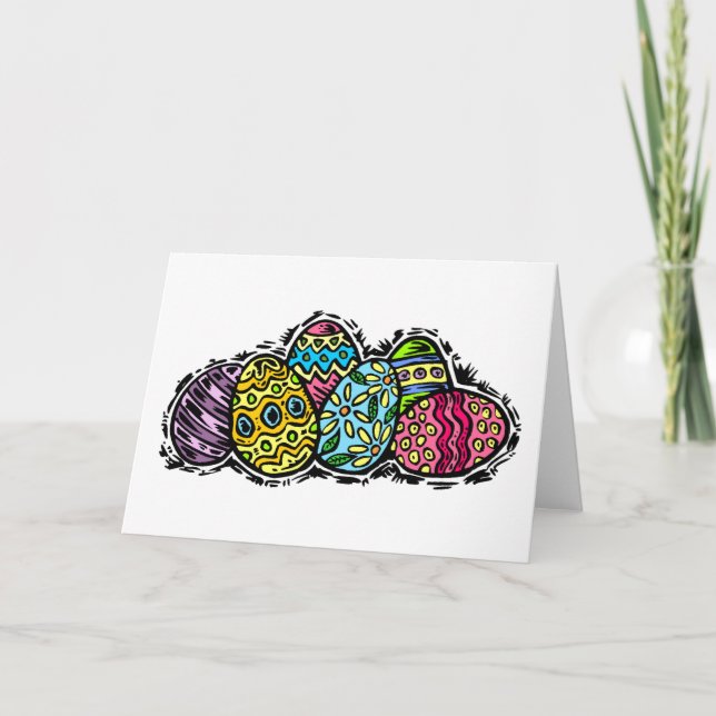 Påskägg Helgkort (Framsida)