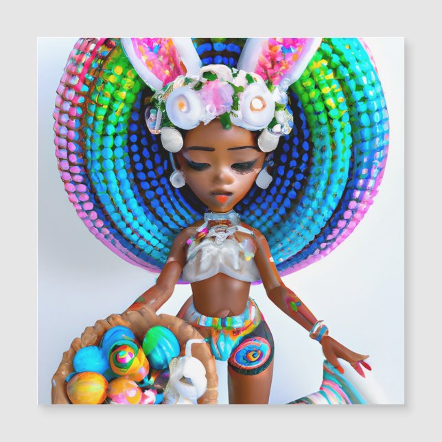 Påskägg Hunt Black Girl Magic Melanin Girls (Framsida)