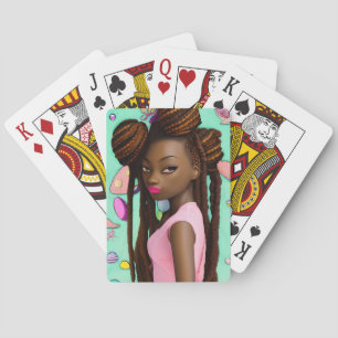 Påskägg Hunt Black Girl Magic Melanin Girls Casinokort