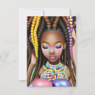 Påskägg Hunt Black Girl Magic Melanin Girls Inbjudningar