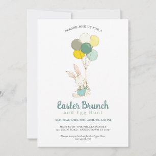 Påskägg Hunt & Brunch med Bunny Julkort