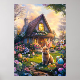 Påskägg Hunt Bunny Poster