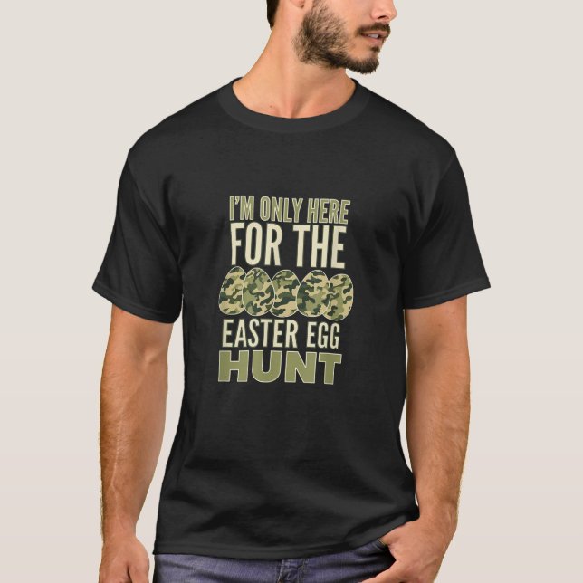 Påskägg Hunt Camouflage Eggspert Hunter T Shirt (Framsida)