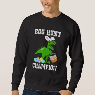 Påskägg Hunt Champion T Rex Dinosaur Bunny Funn Lång Ärmad Tröja