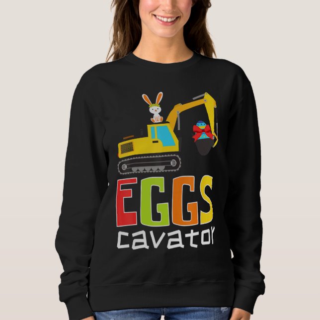 Påskägg Hunt Eggscavator Cute Kärlek Bunny Drivi T Shirt (Framsida)