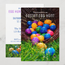 Påskägg Hunt-fotoinbjudan