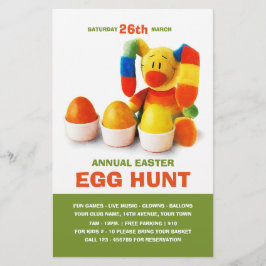 Påskägg Hunt-inbjudningens Anpassningsbar Flyers