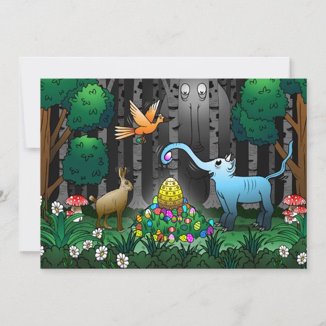 Påskägg Hunt Julkort (Framsida)