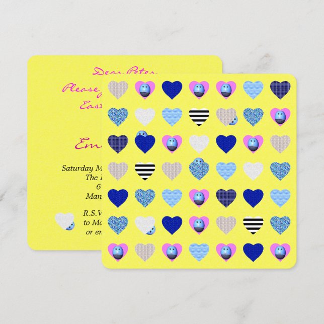 påskägg Hunt Party-inbjudan Inbjudningar (Fram/baksida)