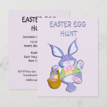 Påskägg Hunt Party-inbjudan