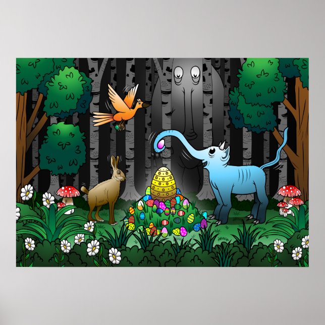 Påskägg Hunt Poster (Framsidan)