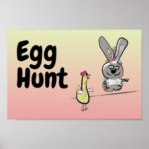 Påskägg Hunt Poster