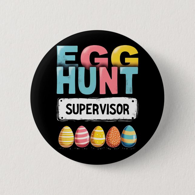 Påskägg Hunt Supervisor Knapp (Framsida)