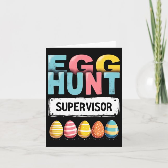 Påskägg Hunt Supervisor Kort (Framsida)