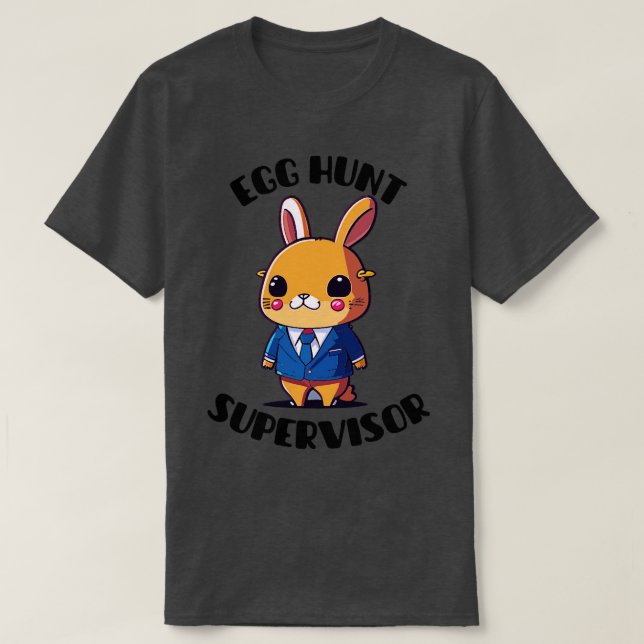 Påskägg Hunt Supervisor T Shirt (Design framsida)