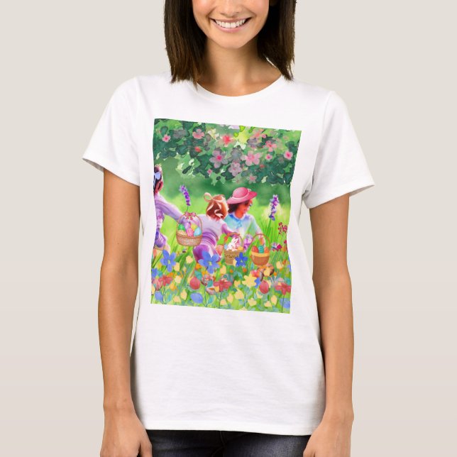 Påskägg Hunt T Shirt (Framsida)