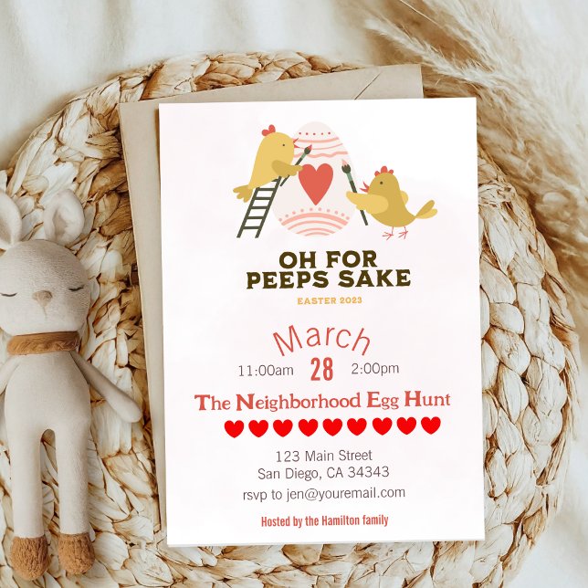 Påskägg Hunt Vår-partiinbjudan Inbjudningar (Skapare uppladdad)
