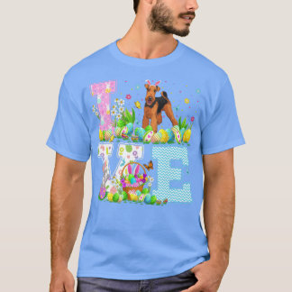 Påskägg Hunting Kärlek Airedale Terrier Hund Easte T Shirt