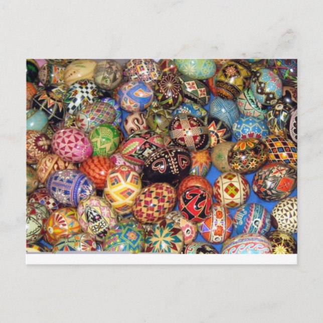 Påskägg i Ukraina Helg Vykort (Framsida)