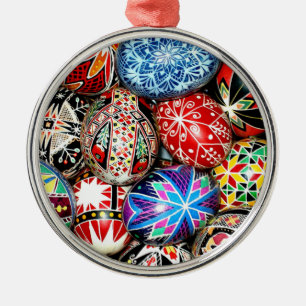 Påskägg i Ukraina Julgransprydnad Metall