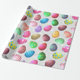 Påskägg i vintagefärger presentpapper