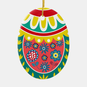Påskägg Julgransprydnad Keramik