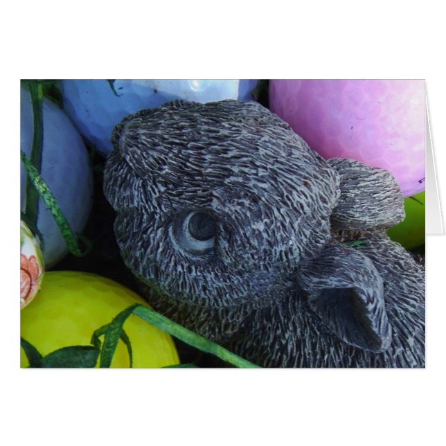 Påskägg, kanin Golf Bollar Hälsningskort (Framsidan Horizontal)