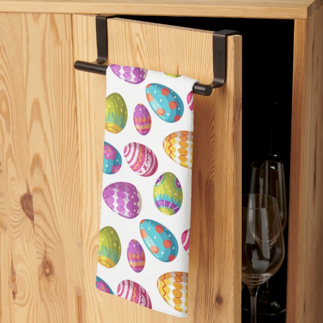 Påskägg Kökshandduk  (Thirds Fold)