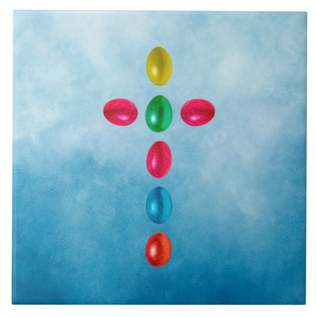 Påskägg kor kakelplatta (Framsidan)