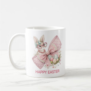 påskägg med färglösa rosor kaffemugg