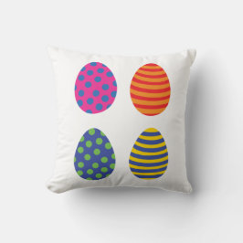 Påskägg med fyra färgader kudde