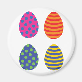 Påskägg med fyra Färgader Magnet