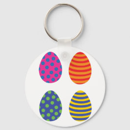 Påskägg med fyra Färgader Nyckelring
